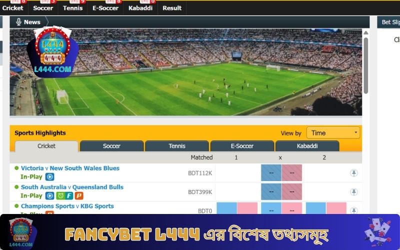 Fancybet L444 এর বিশেষ তথ্যসমূহ